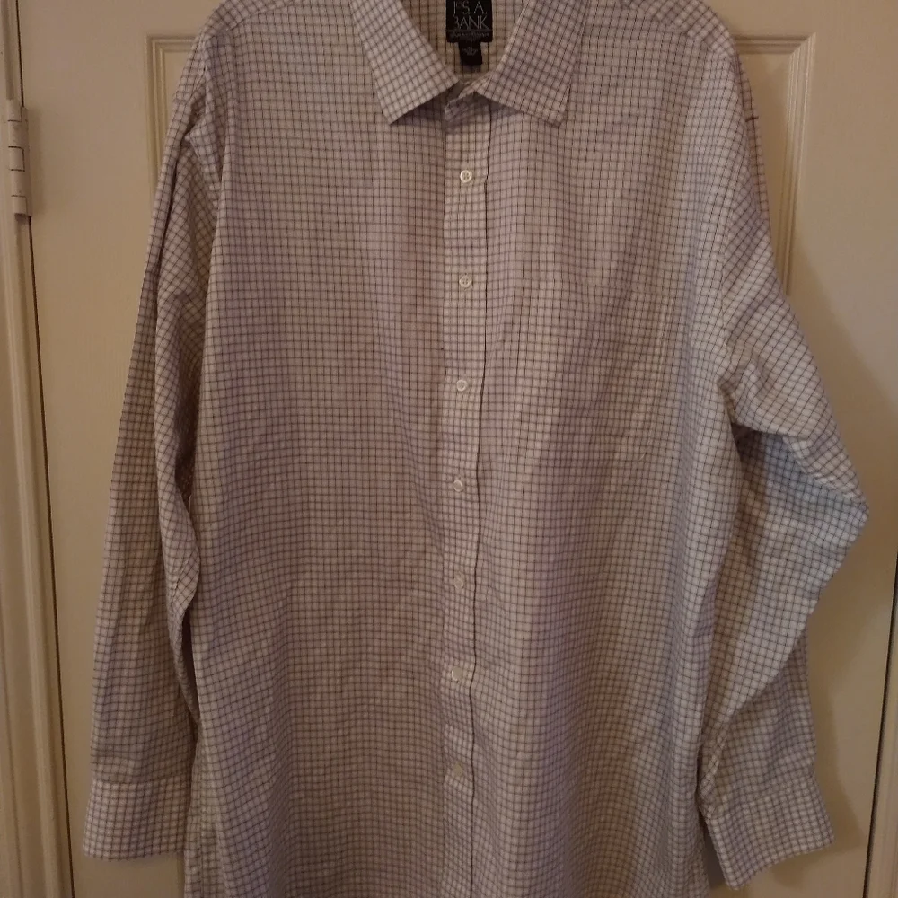 Jos. A. Bank Signature Collection Long Sleeve Cotton Button Up Shirt Men's sz XL - Picture 3 of 6